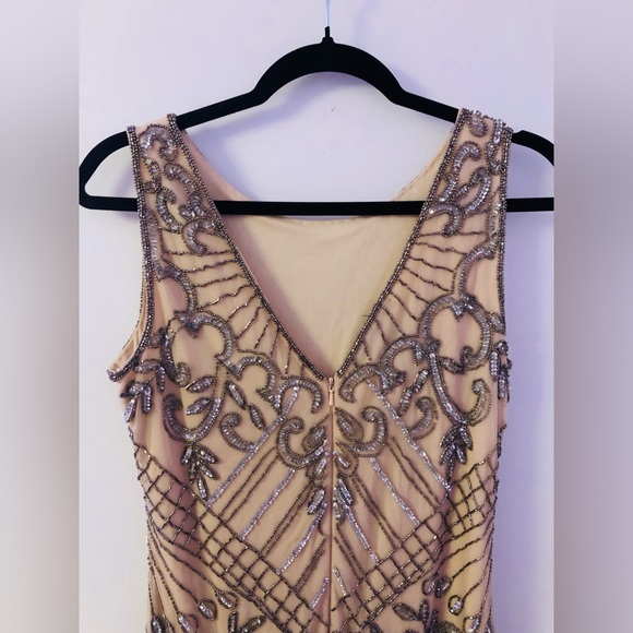 Pissarro might beaded sleeveless dress size 8P - Picture 4 of 5